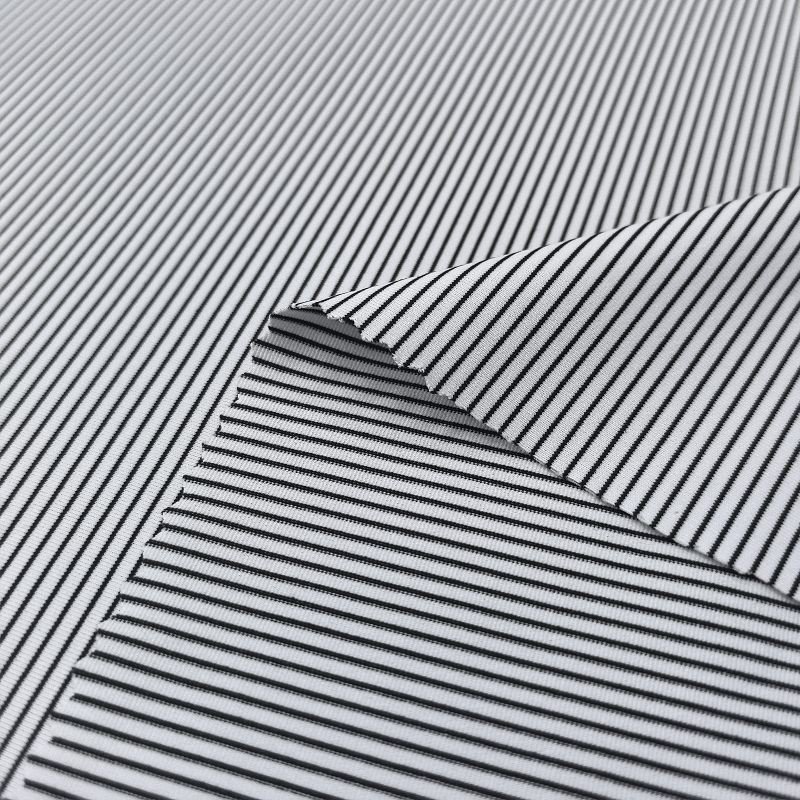 Dull Polyester Spandex Horizontal Striped Single Jersey best